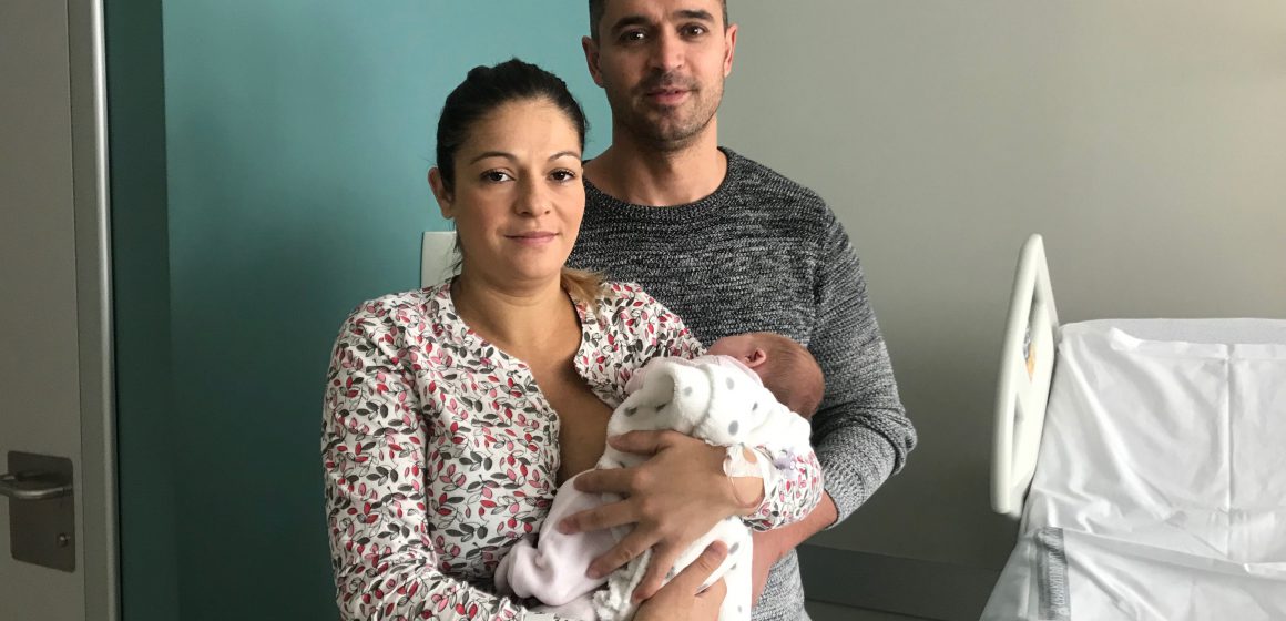 Claudia Ruiz és la primera bebé nascuda a l’hospital de Gandia el 2019