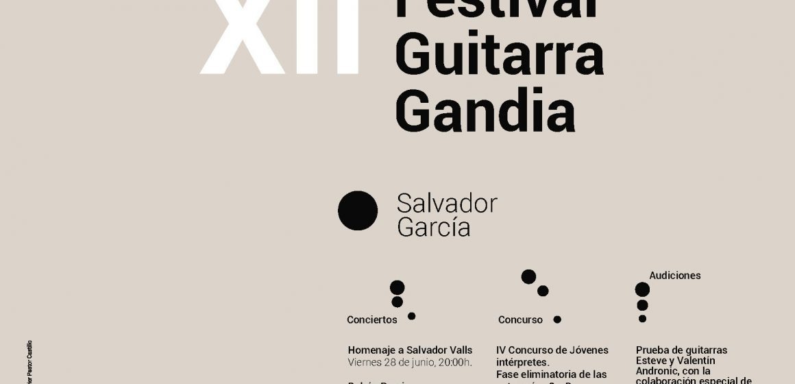 Gandia acull el XII Festival de Guitarra Salvador García ‘Panxa Verda’