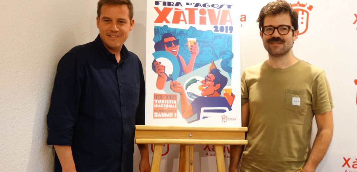 L’il·lustrador Jorge Lawerta és l’autor del cartell de la Fira d’Agost de Xàtiva 2019