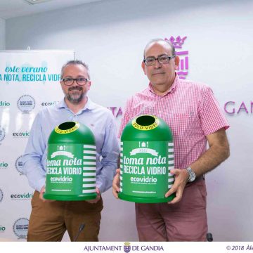 Gandia lluita per a ser el municipi valencià que més vidre recicla