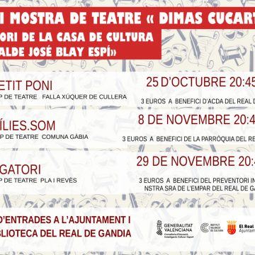 III Mostra de Teatre Dimas Cucart en el Real de Gandia