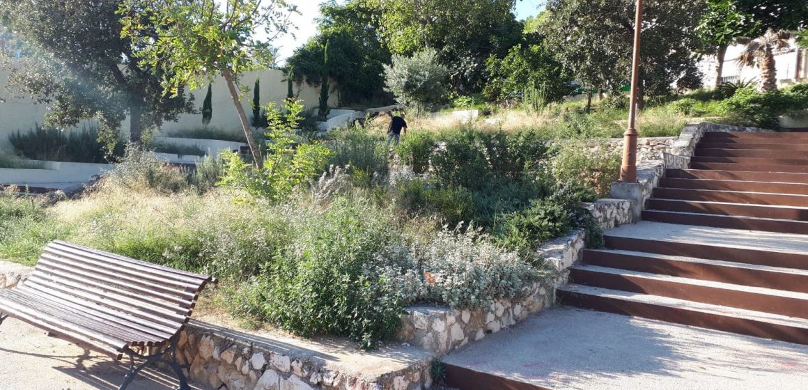 Oliva treballa en l’adequació dels parcs de Sant Vicent i del carrer de la Muntanya