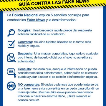 Policia Nacional explica com detectar les fake news