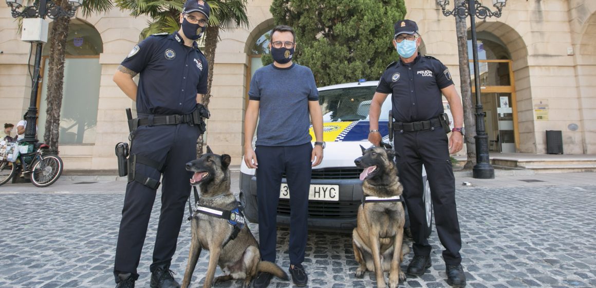 Gandia incorpora una Unitat Canina a la Policia Local