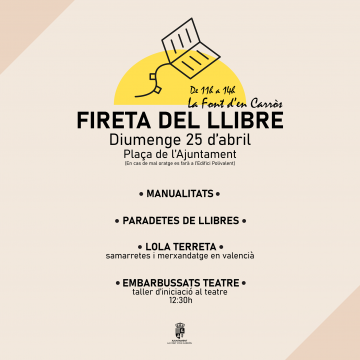 La Font d’En Carròs organitza una Fireta per celebrar el Dia del Llibre