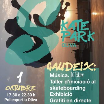 Oliva inaugura el seu nou SkatePark amb exhibicions, tallers i grafitis en directe