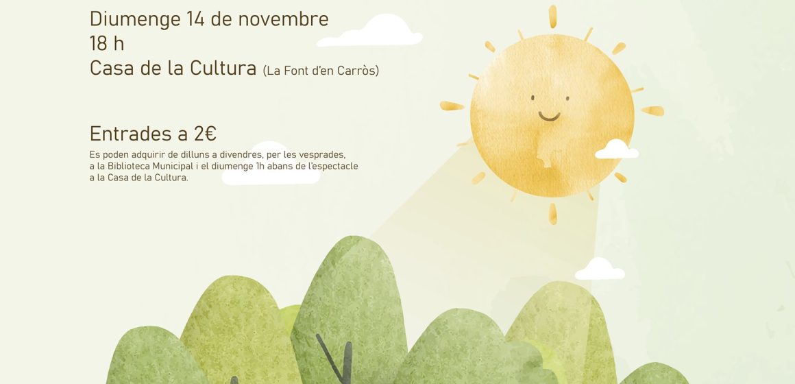 La Font d’En Carròs apropa el respecte al Medi Ambient al públic infantil amb teatre