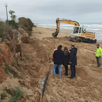 Oliva inicia la remodelació del Passeig Marítim afectat pel temporal Gloria