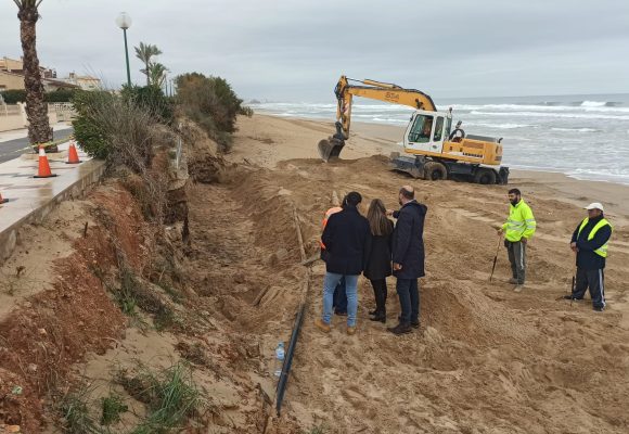 Oliva inicia la remodelació del Passeig Marítim afectat pel temporal Gloria
