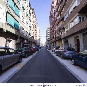 Finalitzen les obres del Plan Director vials al carrer Calderón de la Barca de Gandia