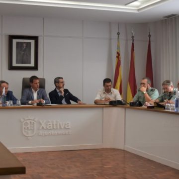 La Junta Local de Seguretat de Xàtiva es reuneix per coordinar les actuacions de cara a la Fira d’Agost 2022