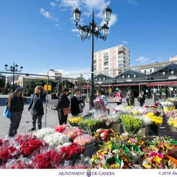 La plaça del Pardo de Gandia acollirà el tradicional Mercat de Flors de Tots Sants