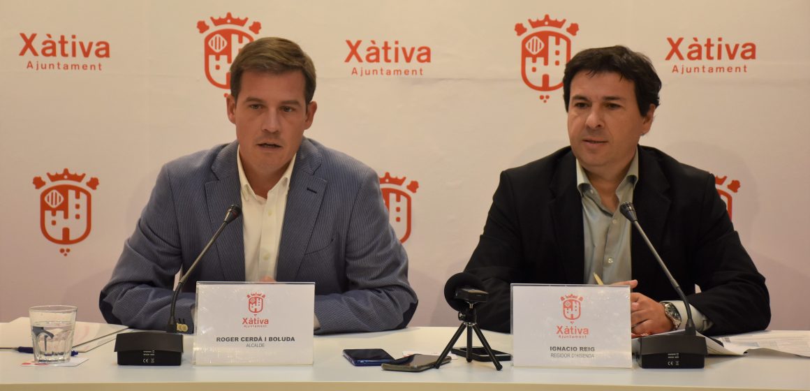 L’Ajuntament de Xàtiva incrementarà un 33% el pressupost en 2023
