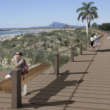 El projecte de les passarel·les sobre les dunes de la Platja d’Oliva és «inviable»