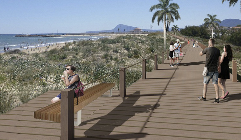 El projecte de les passarel·les sobre les dunes de la Platja d’Oliva és «inviable»