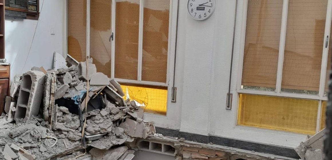 Un treballador ferit al enfonsar-se una vivenda en obres a Ontinyent