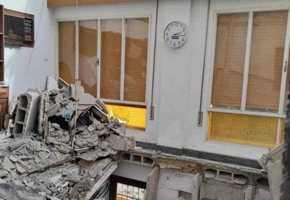 Un treballador ferit al enfonsar-se una vivenda en obres a Ontinyent